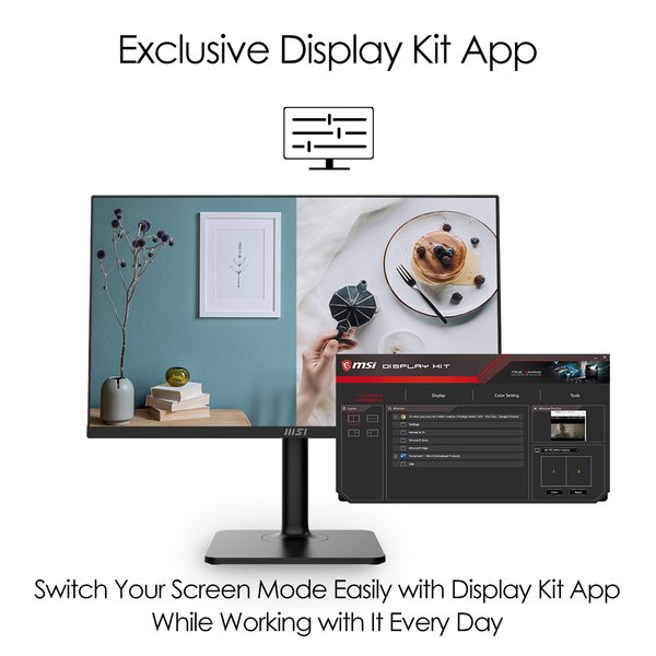 MSI 24" Modern MD241P, Full HD, IPS - monitor
