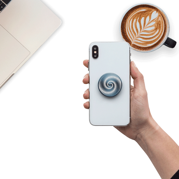 POPSOCKETS BackSpin Alum Mind Trap Avtagbart Grip med St&auml;llfunktion LUXE Spin
