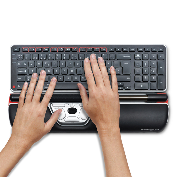 Contour RollerMouse - wireless roller mouse, red