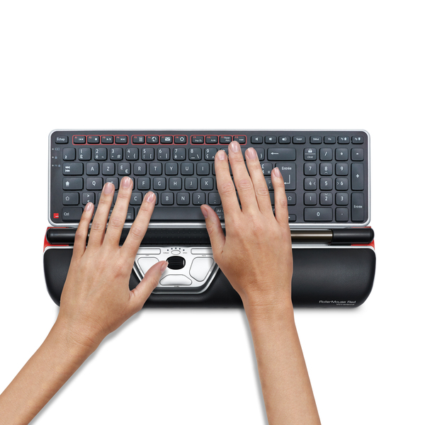 Contour RollerMouse - wireless roller mouse, red