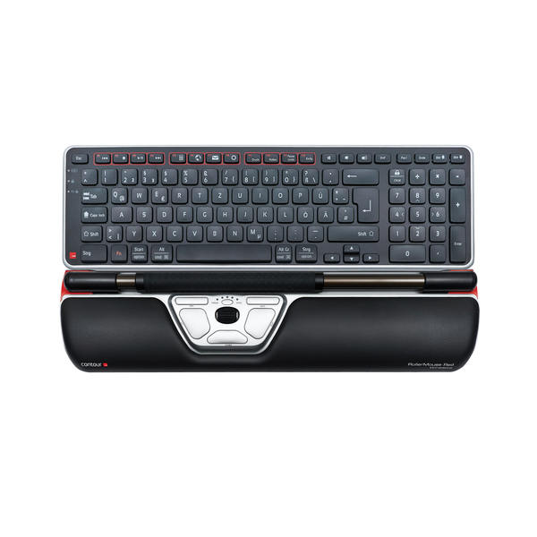 Contour RollerMouse - wireless roller mouse, red