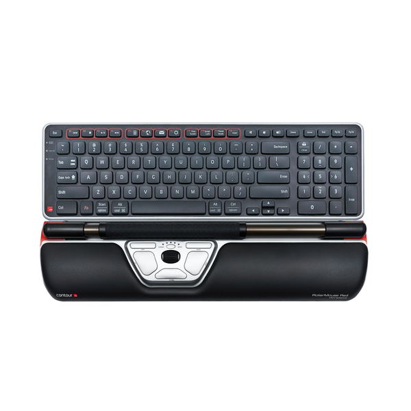 Contour RollerMouse - wireless roller mouse, red