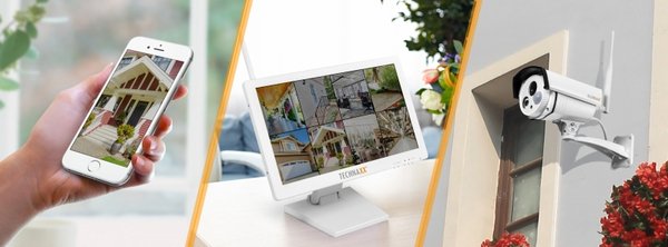 Technaxx TX-30 Premium &Ouml;vervakningskamera med sk&auml;rm, 18,5" HD LCD, 1MP