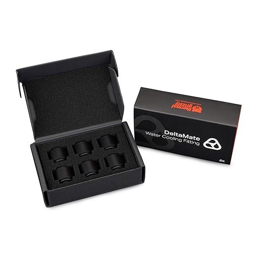 Thermal Grizzly DeltaMate Extender MF14, Extension Fitting, 14 mm, Matt Black