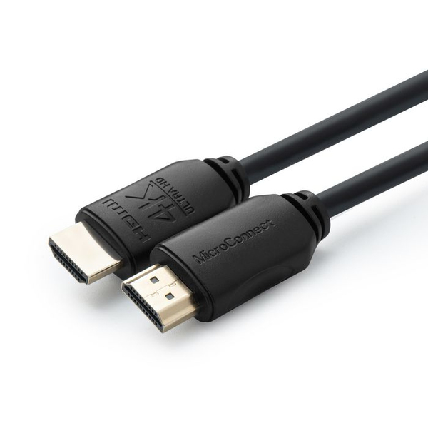 MicroConnect HDMI &ndash; HDMI 2.0 - kabel, 1,5m, Svart