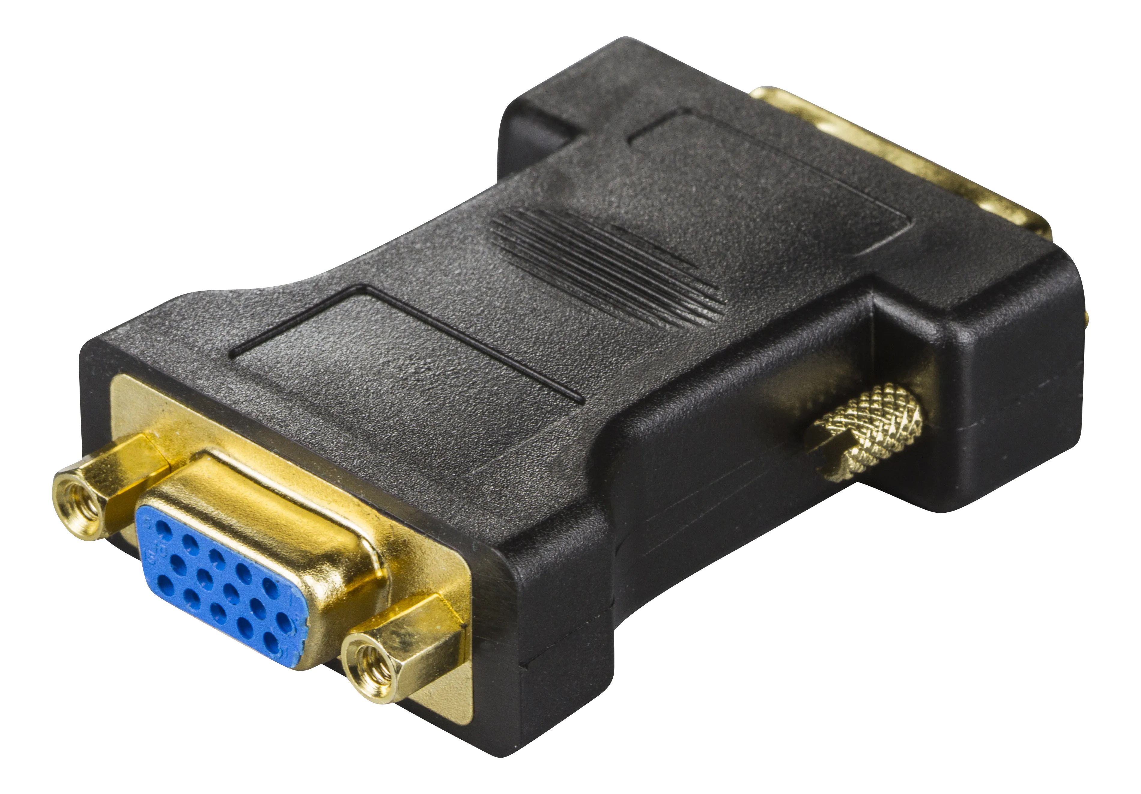 Deltaco DVI-A - VGA adapter, black