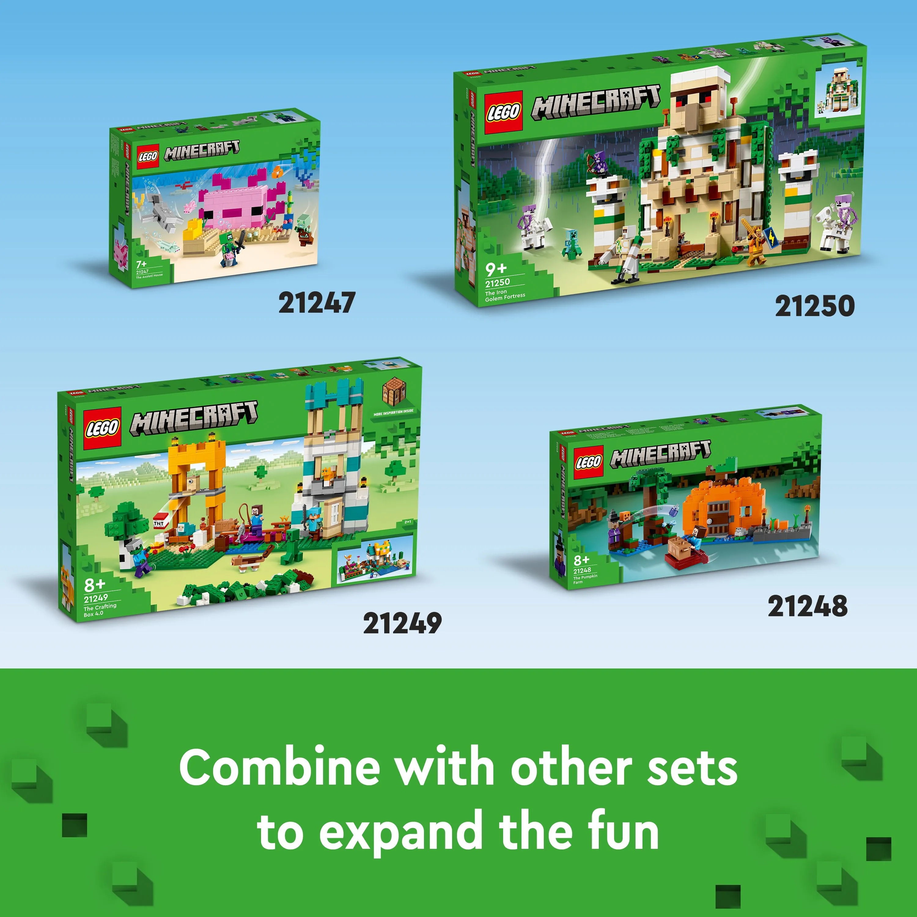 LEGO 21247 Minecraft The Axolotl House, construction toy