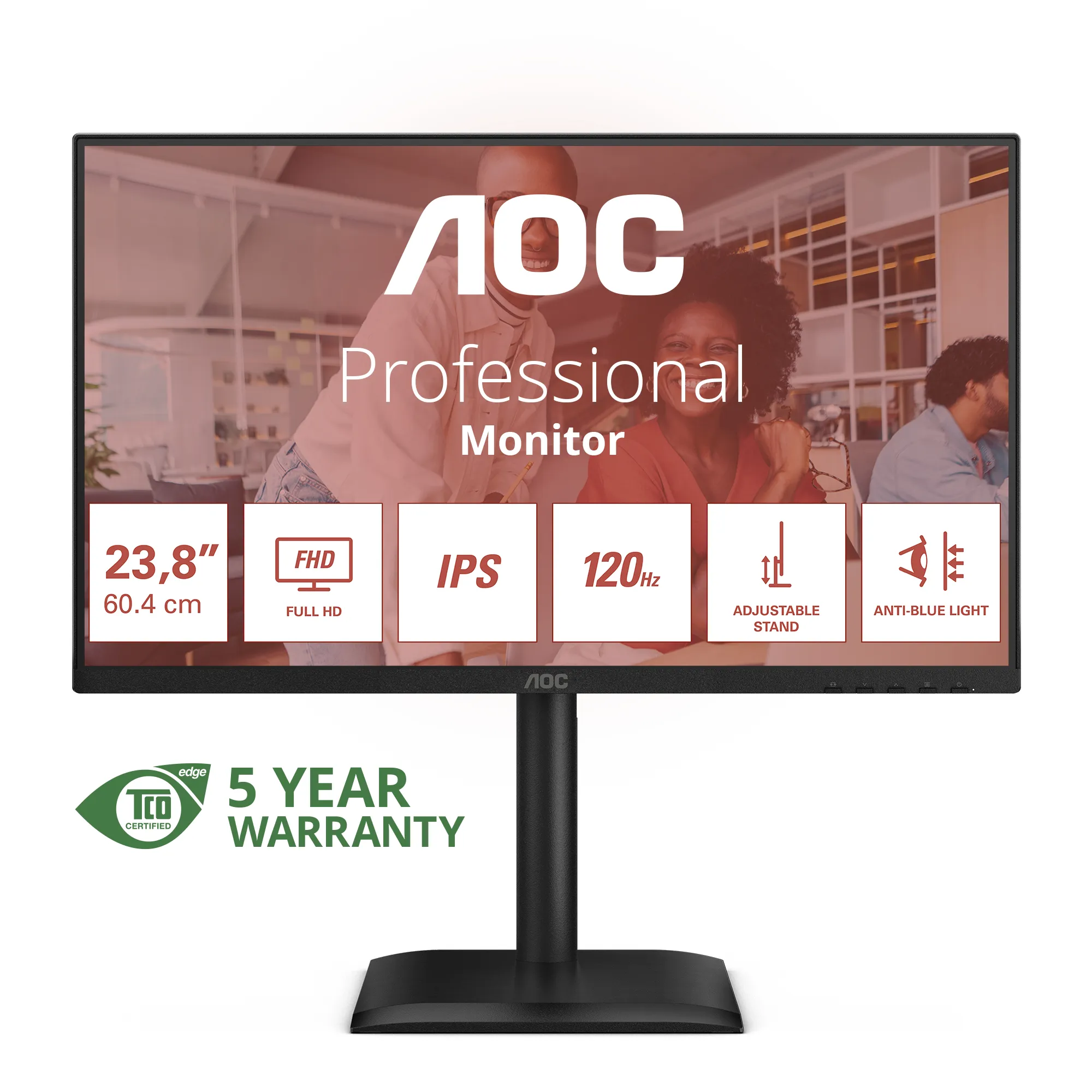 AOC 24E4U 24&quot; Full HD, IPS - sk&auml;rm