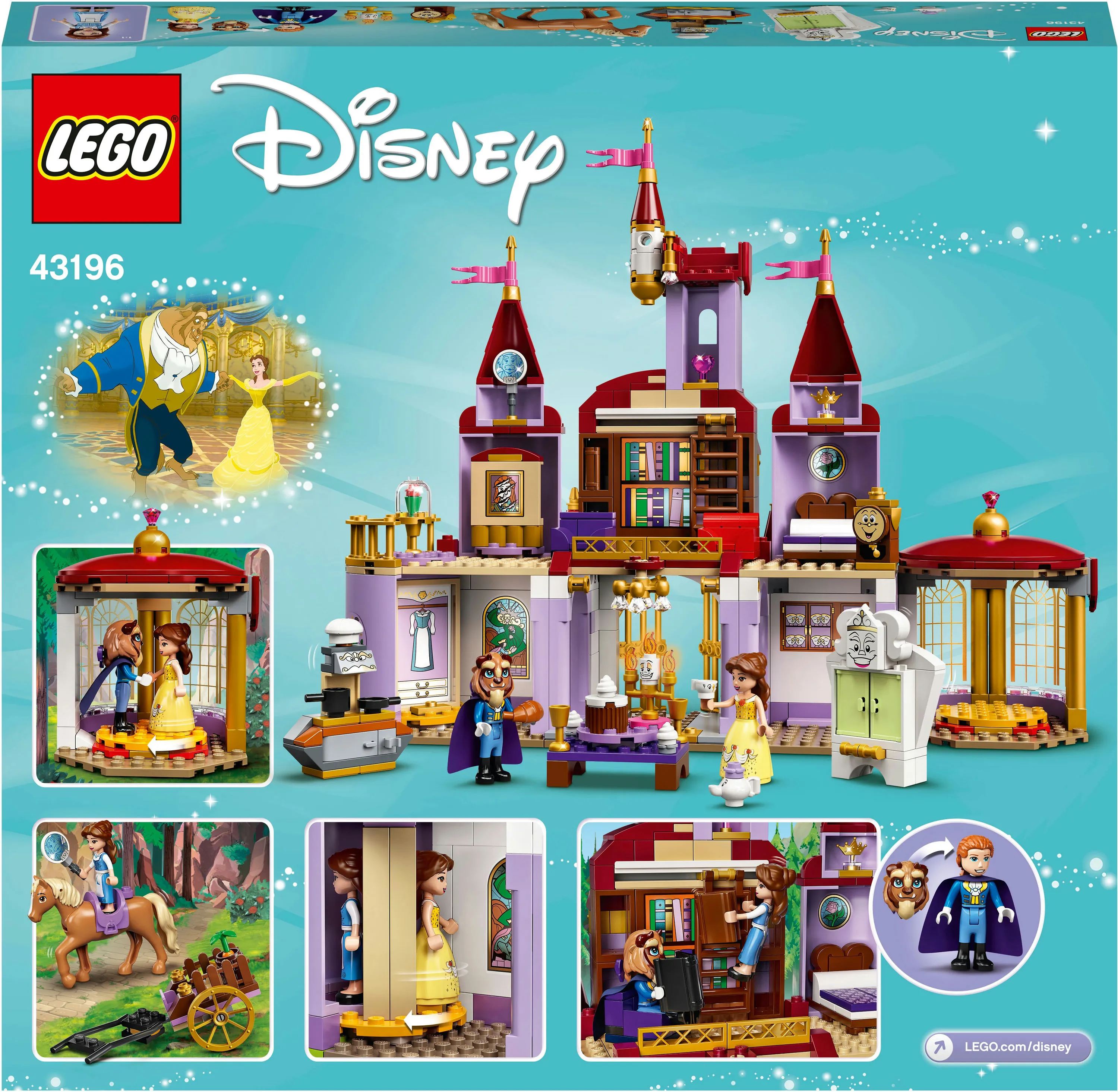 Lego Disney Belle and the Beast&rsquo;s Castle 43196