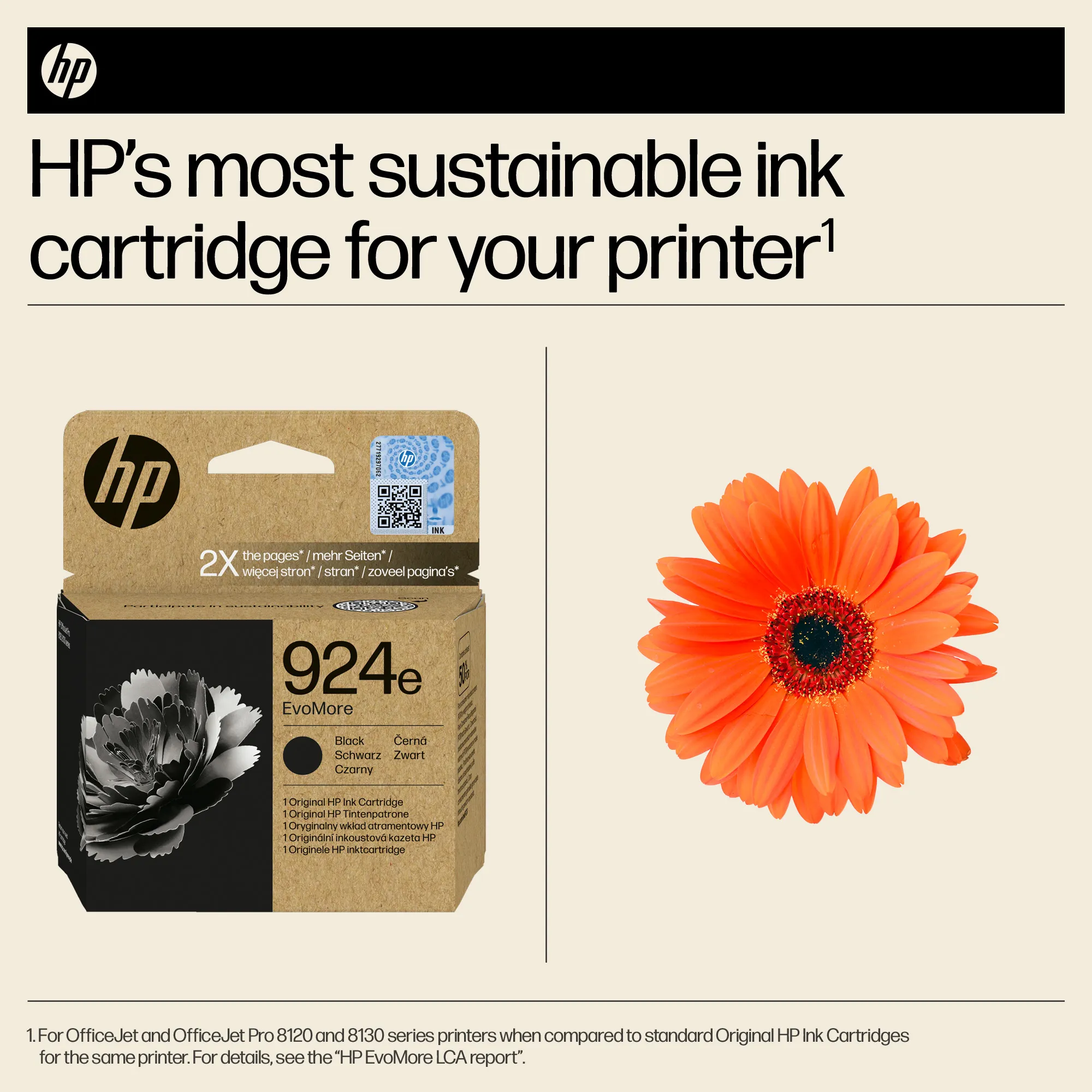 HP/InkHP 924e EvoMore BK Original Ink Ca