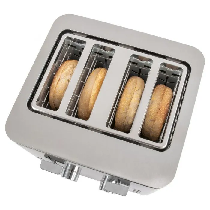 ProfiCook PC-TA 1252 Toaster, 4 Slices, Stainless Steel