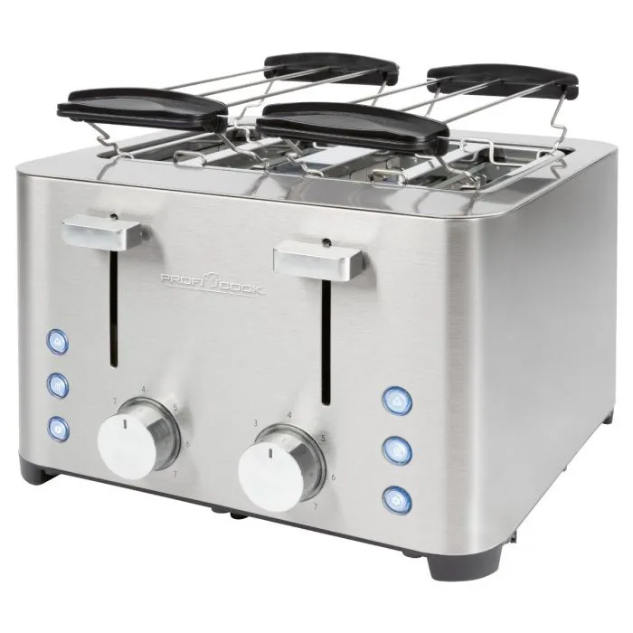 ProfiCook PC-TA 1252 Toaster, 4 Slices, Stainless Steel