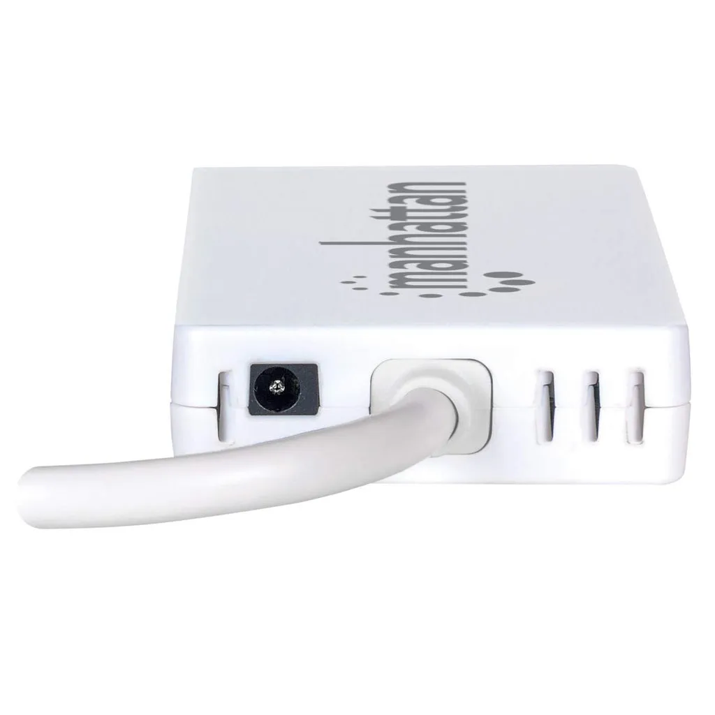 Manhattan Usb-A 3-Port Hub With Gigabit Ethernet Adapter