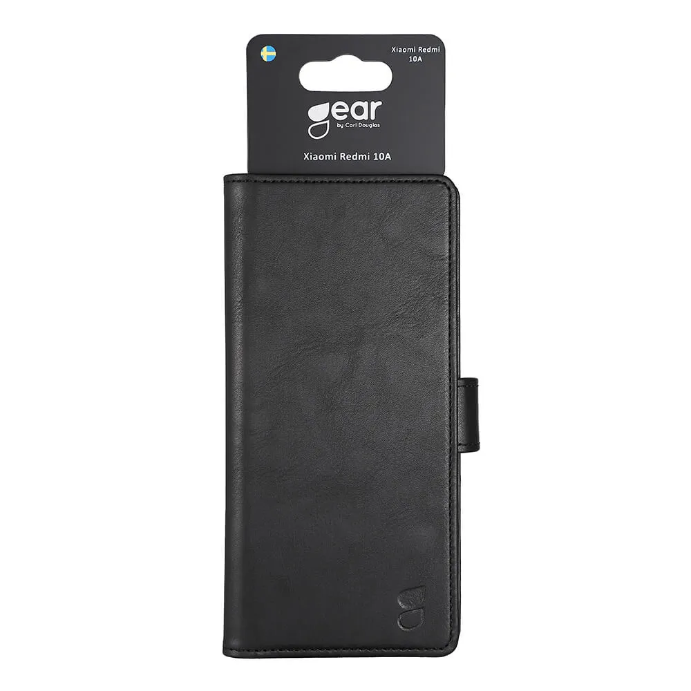 GEAR Wallet, Redmi 10A - pl&aring;nboksfodral, Svart