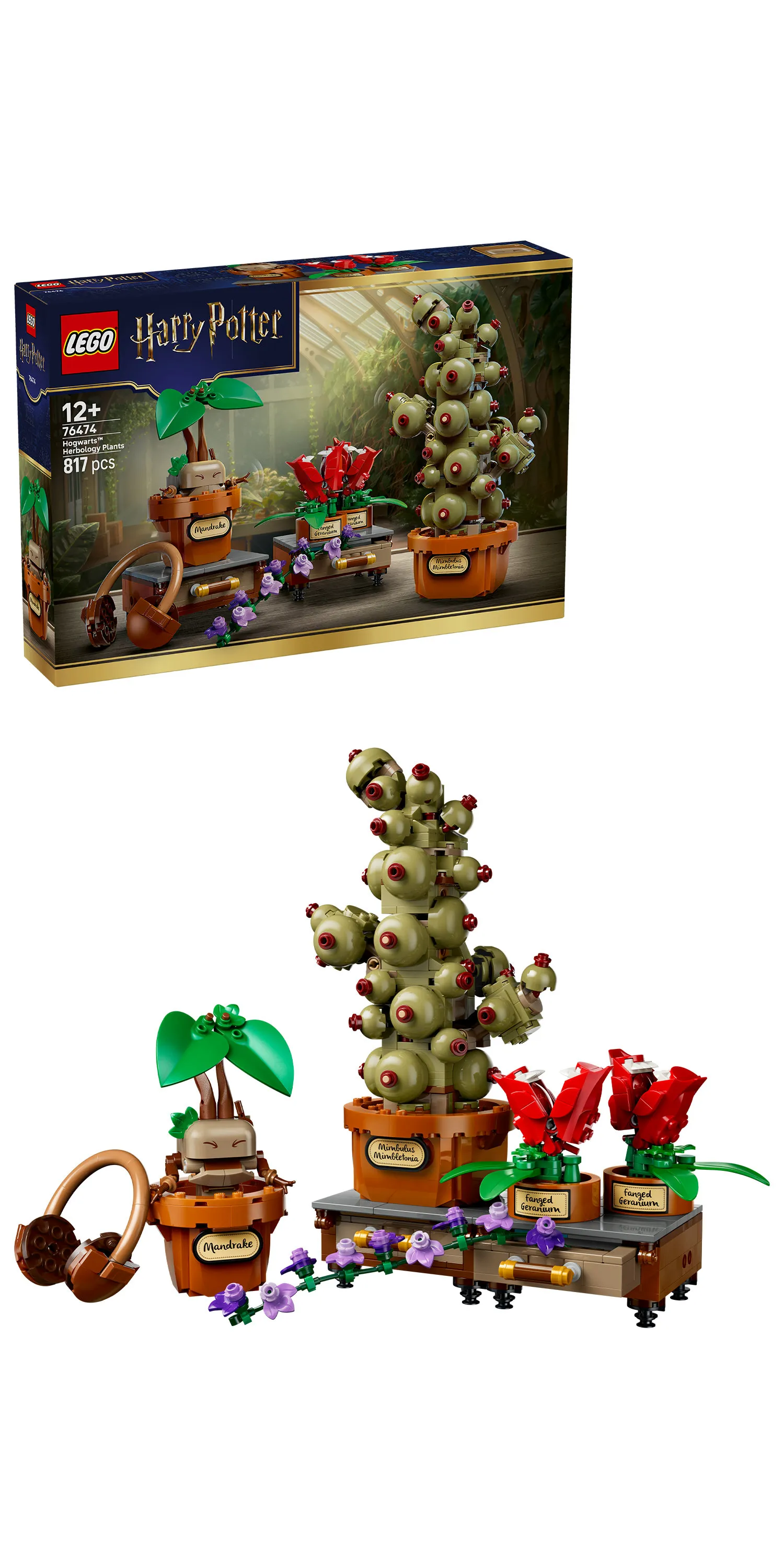 LEGO Harry Potter Hogwarts Herbology Plants 76474