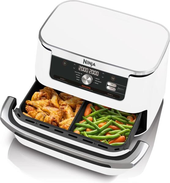 Ninja AF500EUWH Flex Drawer, 10,4 l, 4 kg, 2470 W, airfryer, vit