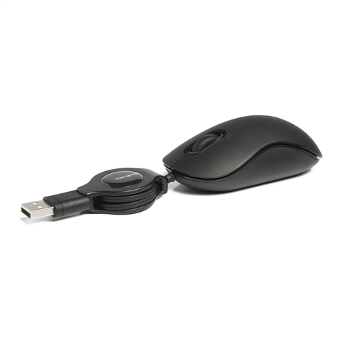 Targus - Hiiri - optinen - 3 painiketta - langallinen - USB - musta