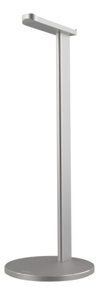 DELTACO kuuloketeline, alumiinia, liukueste, hopea