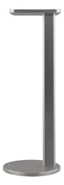 DELTACO kuuloketeline, alumiinia, liukueste, hopea