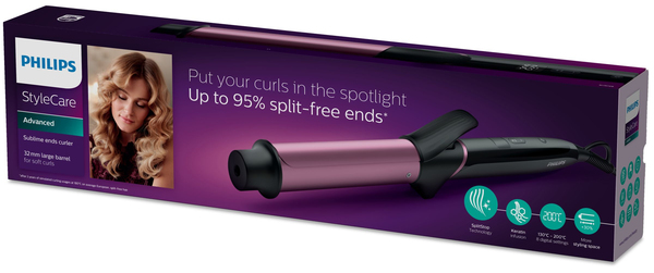 Philips StyleCare Sublime Ends BHB868 - curling iron, Black/Purple