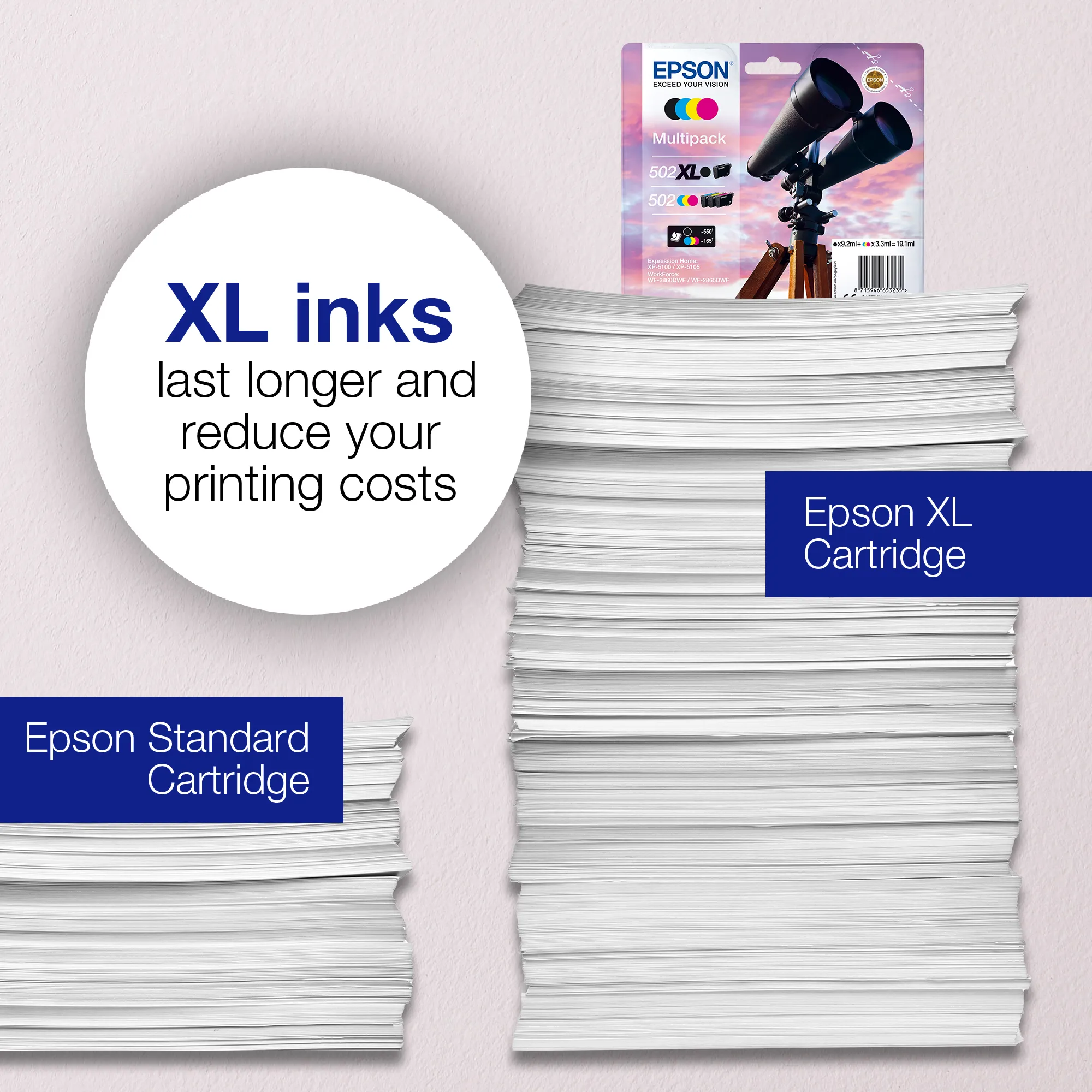 Epson 502 Ink cartridge, 3.3 ml, Magenta