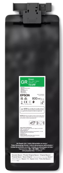 EPSON UltraChrome GS3 T51PF00 ink cartridge, 800 ml, Green