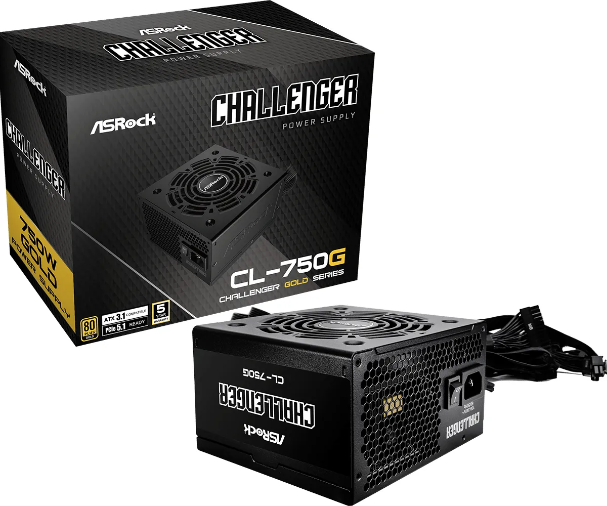 ASRock Challenger 750W - power supply, 80 Plus Gold