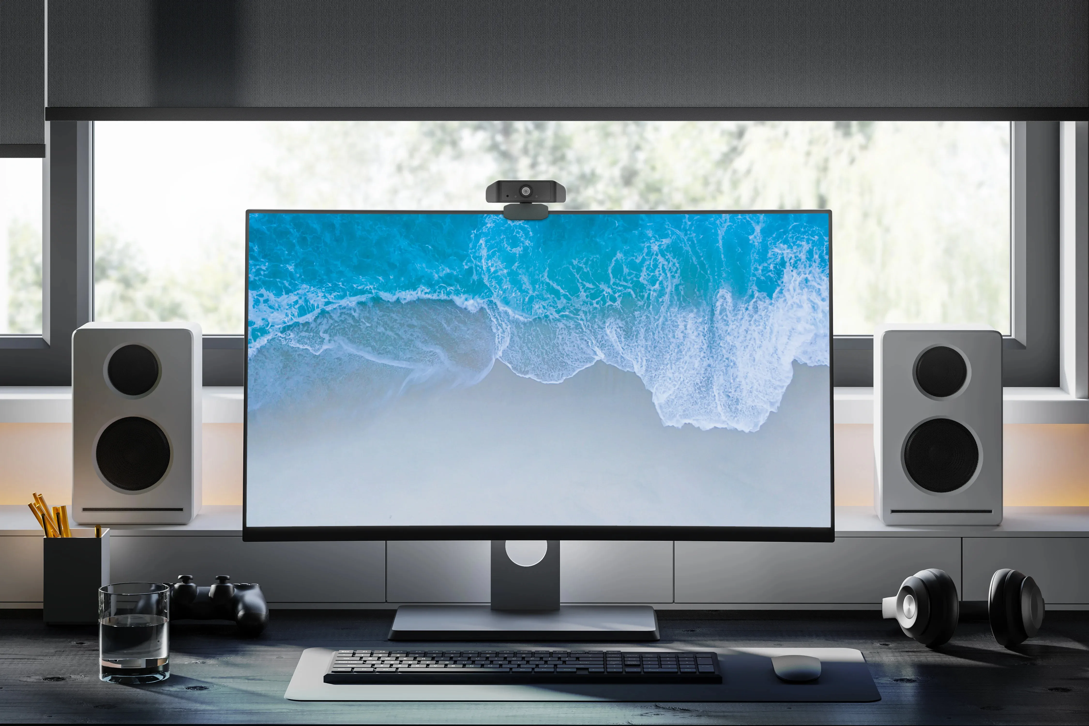 Deltaco Office 2K - webcam, black