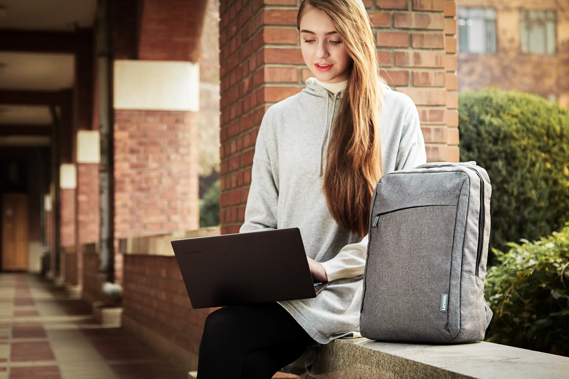 Lenovo Casual B210 - notebook backpack, grey, 15.6"