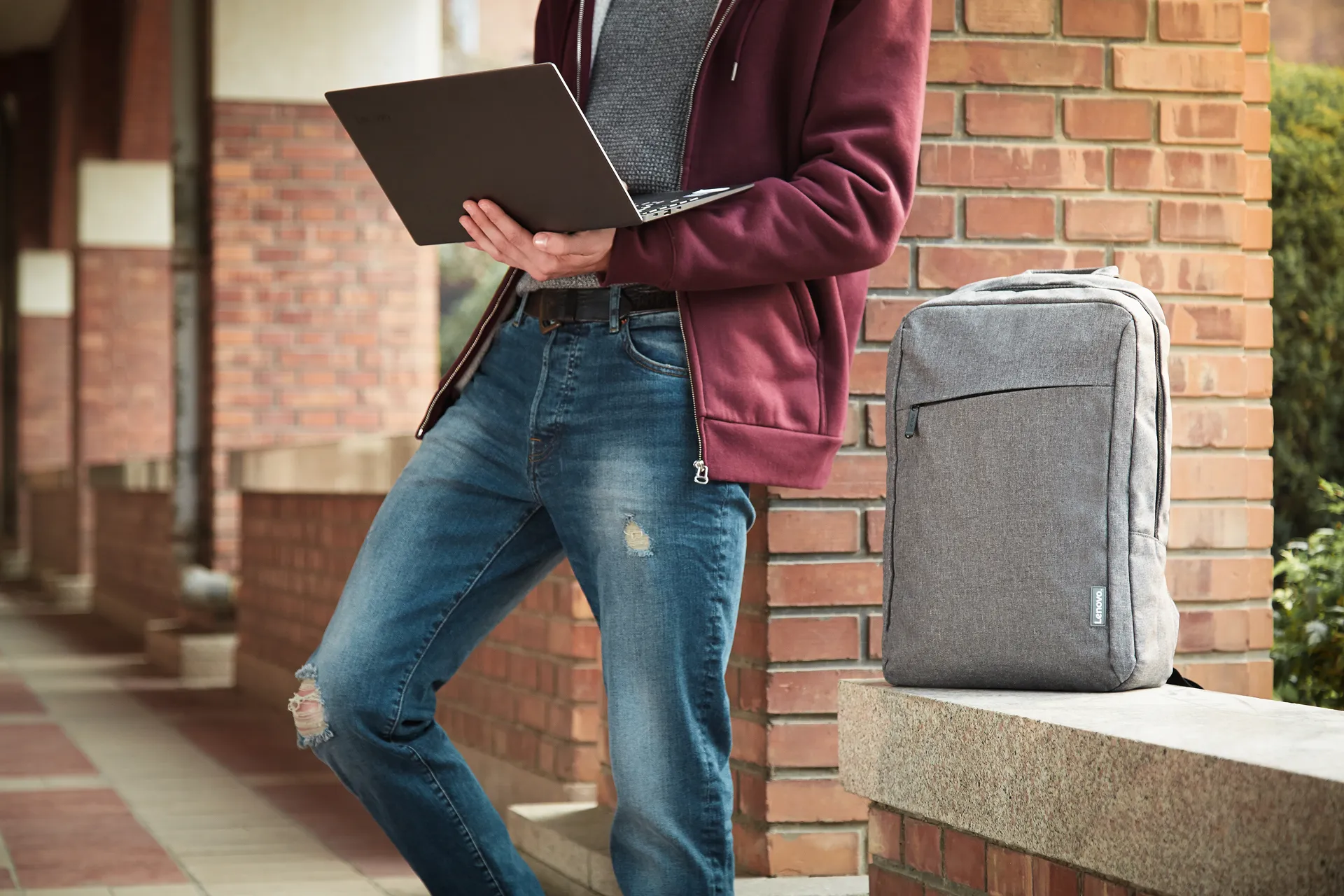 Lenovo Casual B210 - notebook backpack, grey, 15.6"