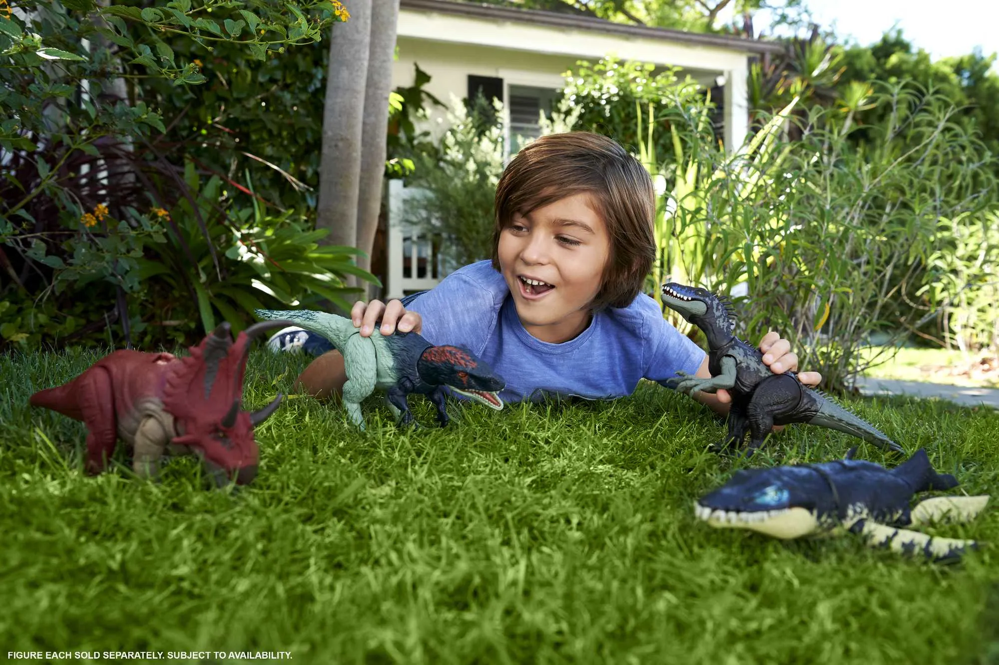 Mattel Jurassic World Wild Roar - Diabloceratops, play figure