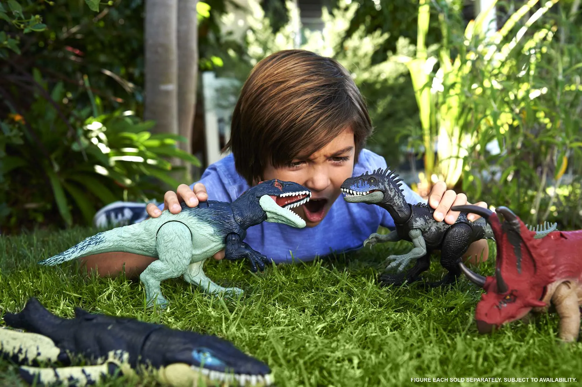 Mattel Jurassic World Wild Roar - Eocarcharia, play figure