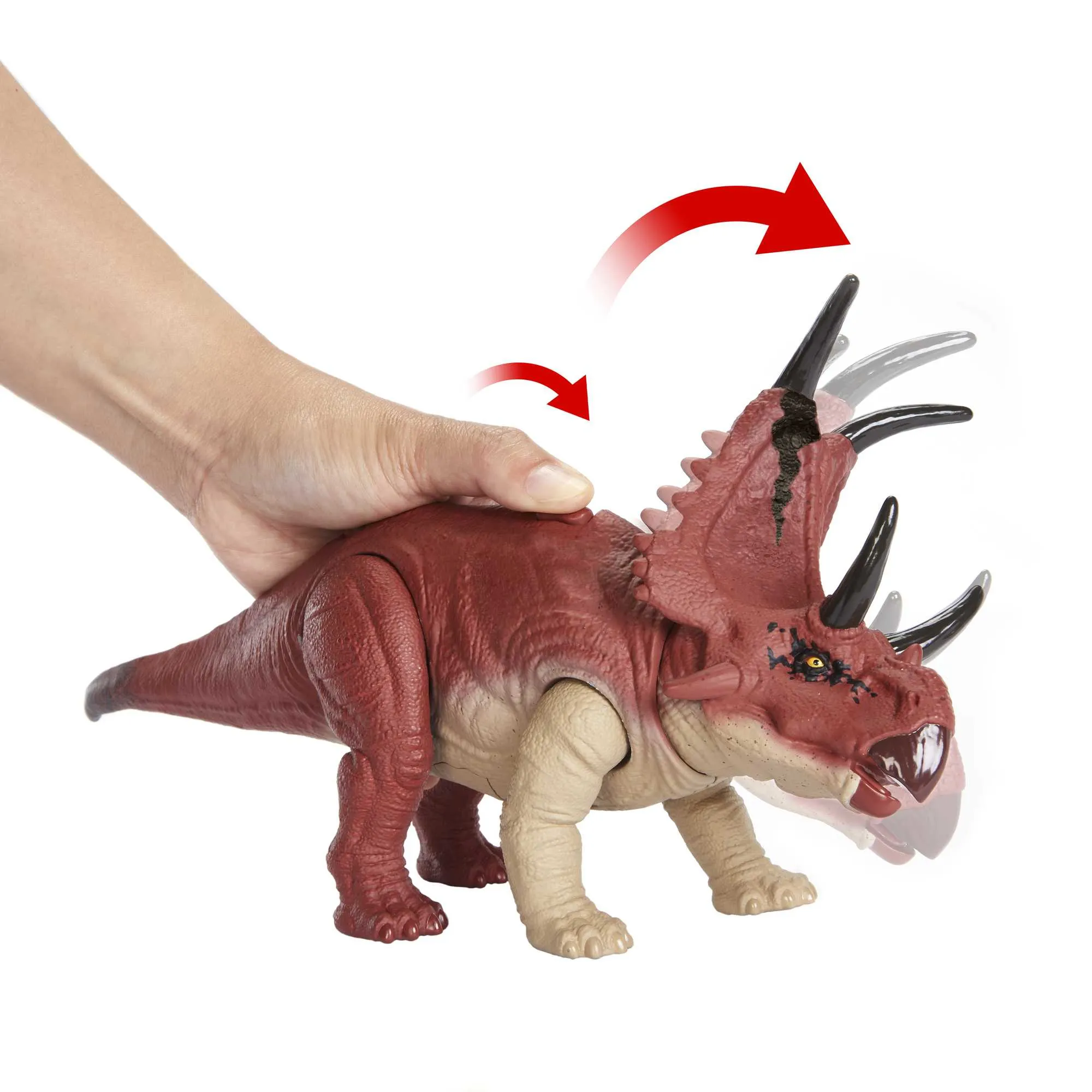 Mattel Jurassic World Wild Roar - Diabloceratops, play figure