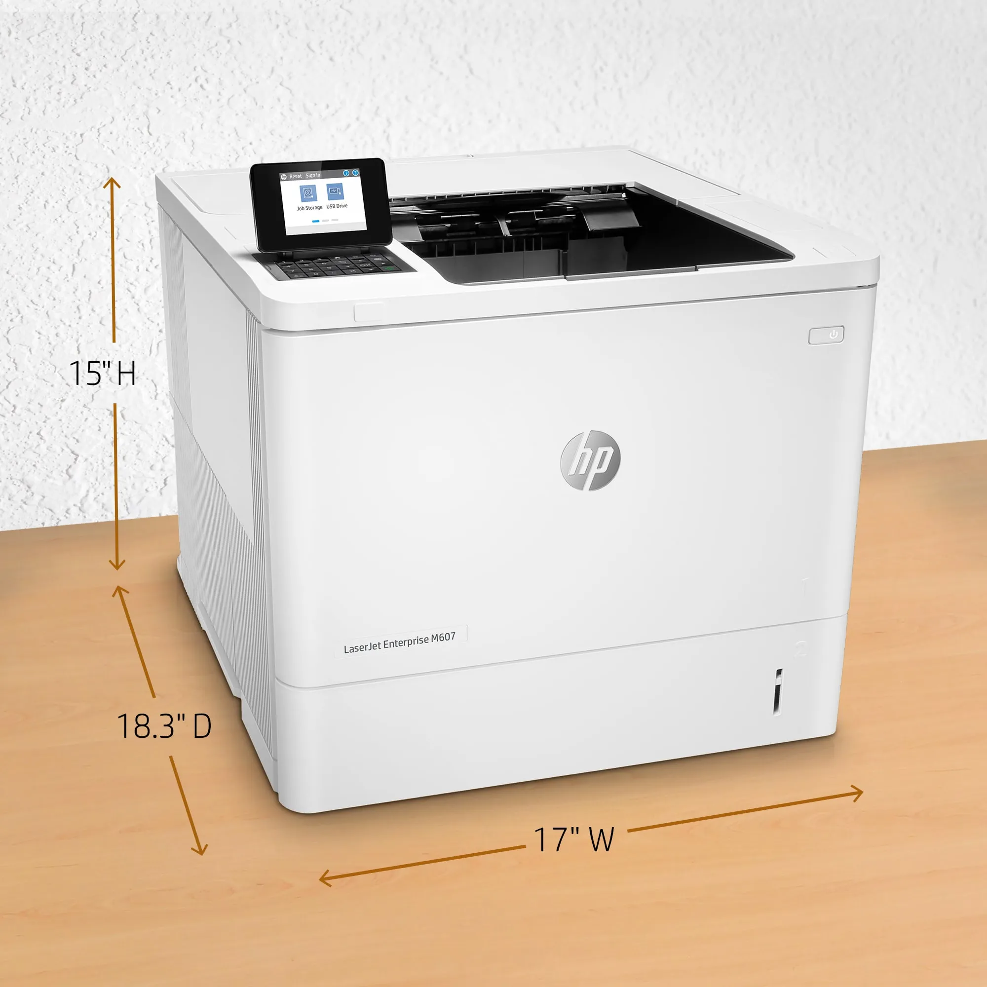 HP LaserJet Enterprise M607n LAN, A4 - monolaserskrivare