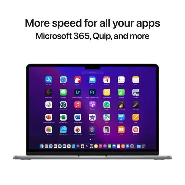 CTO Apple MacBook Air 13&quot;, M2 (8C CPU / 8C GPU), 8 Gt, 512 Gt, 30 W, macOS -kannettava, T&auml;htiharmaa (FIN/SWE) MLXW3