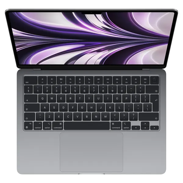 CTO Apple MacBook Air 13", M2 (8C CPU / 8C GPU), 8 Gt, 512 Gt, 30 W, macOS -kannettava, Tähtiharmaa (FIN/SWE) MLXW3