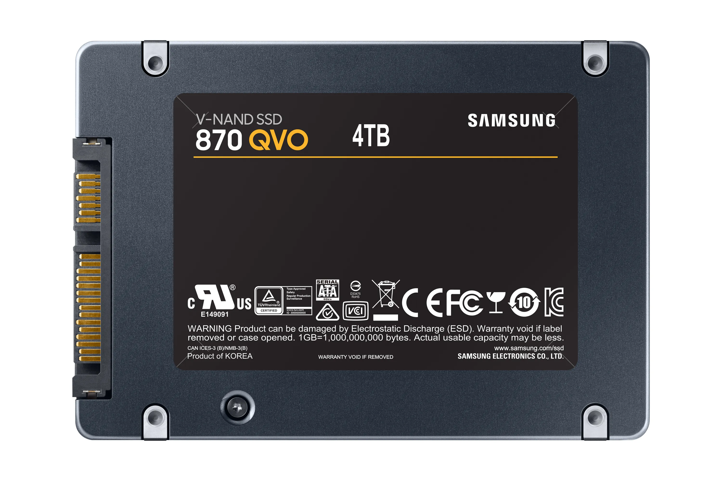 Samsung 870 QVO 4TB, SATA III, 2.5" - SSD