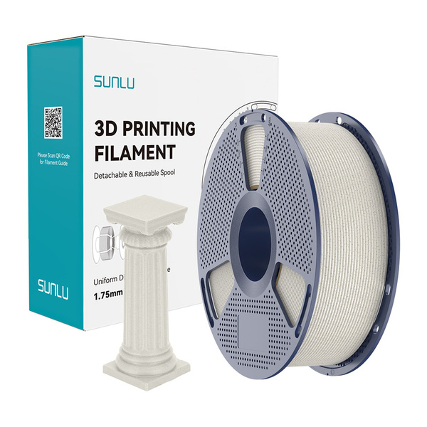 SUNLU PLA, marmor, 1.75 mm, 1 kg 3D-skrivarfilament, kastanjebrun