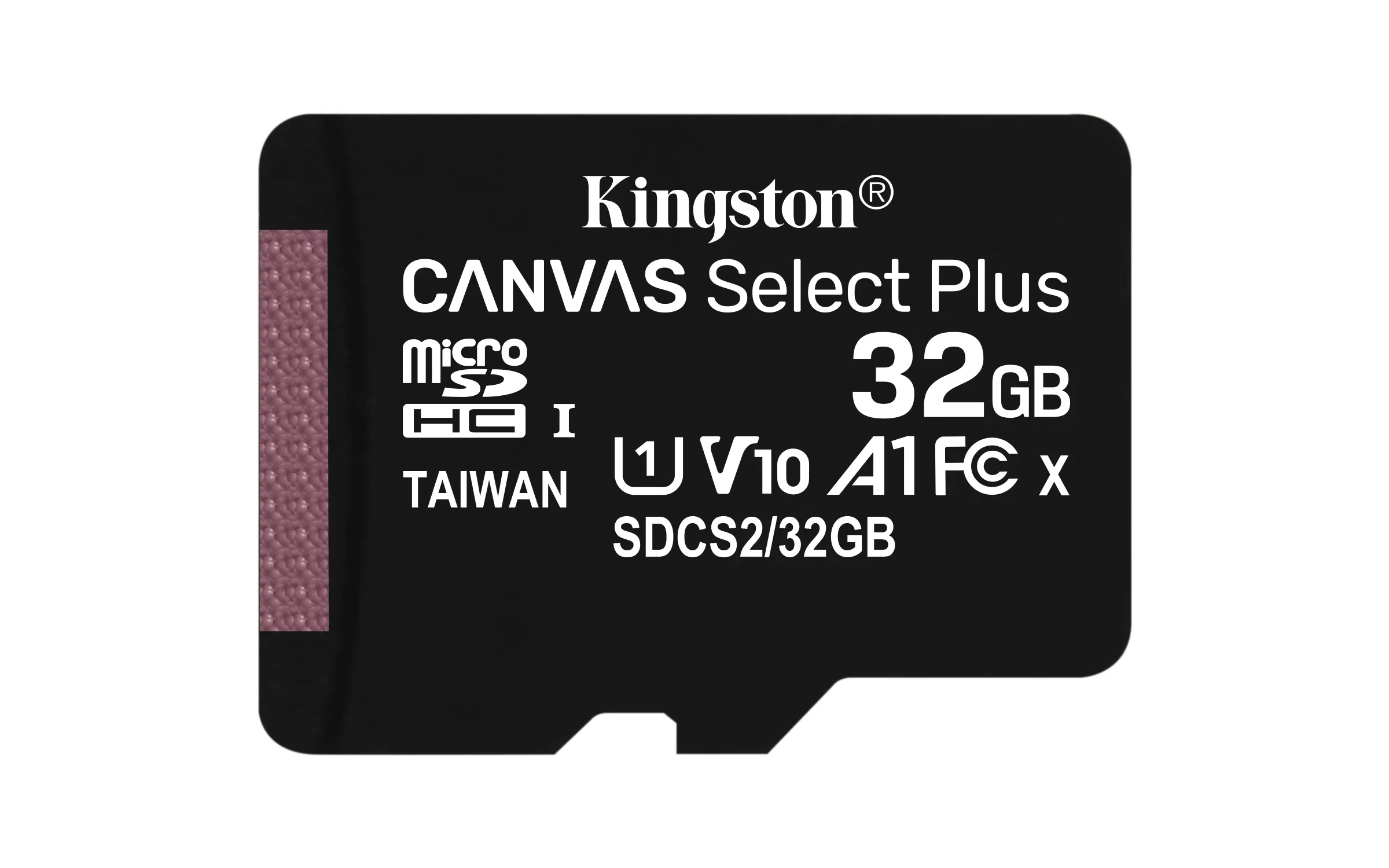 Kingston Canvas Select Plus 32GB MicroSDHC UHS-I V10 A1 card with SD adapter, 2-pack, Black