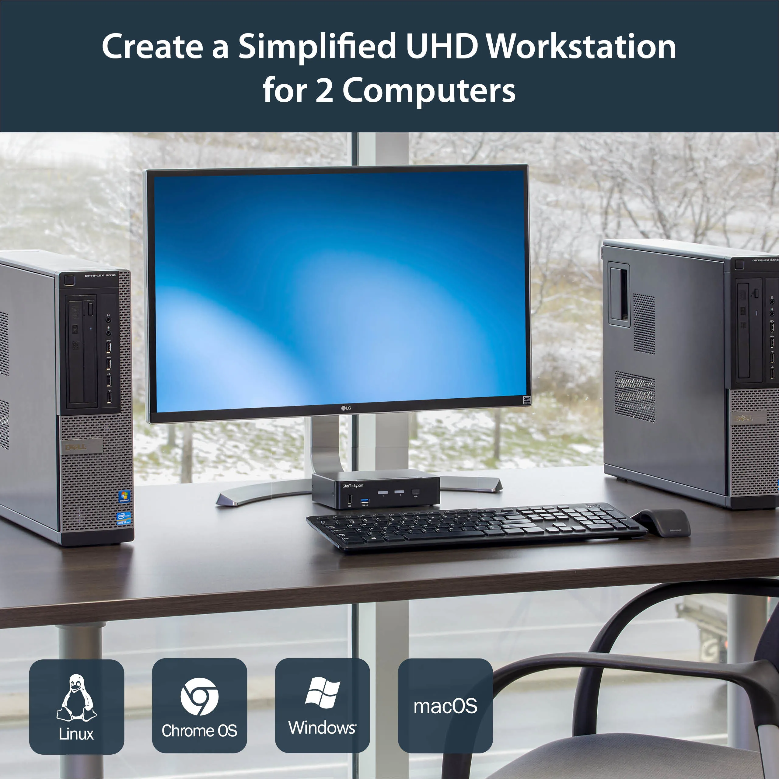 2 PORT DISPLAYPORT KVM