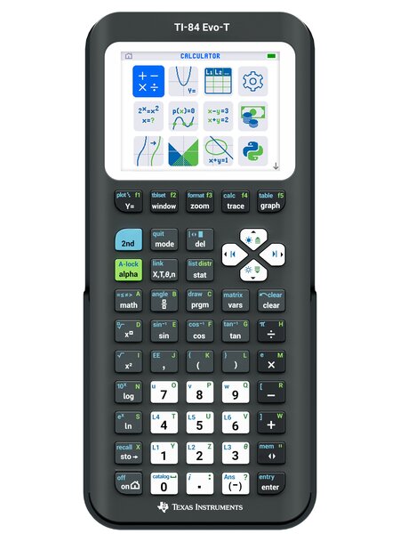 Texas Instruments TI-84 Evo-T Graphing Calculator - Black