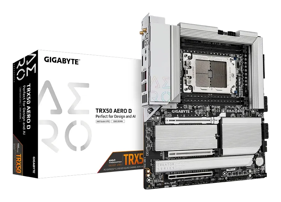 Gigabyte TRX50 AERO D Wi-Fi 7 sTR5 Extended ATX Motherboard