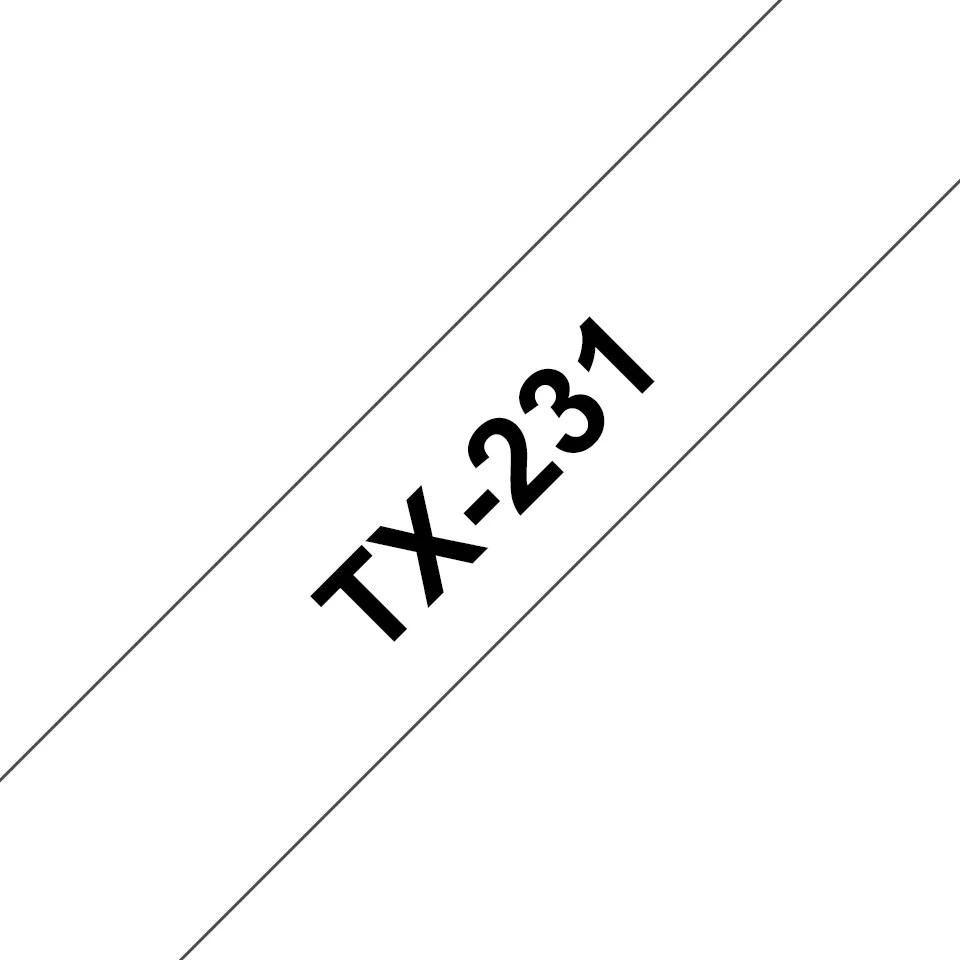 Brother TX tape 12mmx15m black/white