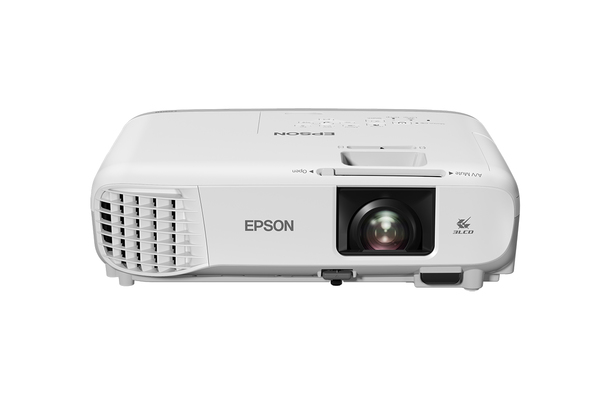 Epson EB-108 - LCD, 3700 ANSI, 28dB (eco), 1,48-1,77:1, 2,8kg, 2xVGA, 2xHDMI, LAN, TCO-Certified