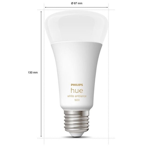 Philips Hue White Ambiance A67, E27, 1600lm - smart bulb