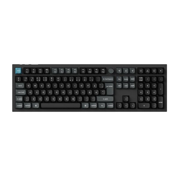 Keychron Q6 Ultra 8K -langaton mekaaninen pelin&auml;pp&auml;imist&ouml;, Silk POM Brown, musta
