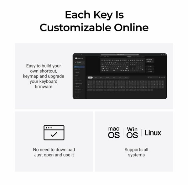 Keychron Q6 Ultra 8K -langaton mekaaninen pelin&auml;pp&auml;imist&ouml;, Silk POM Brown, musta