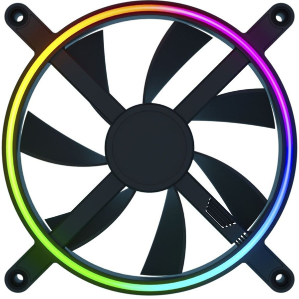 Razer Kunai Chroma, ARGB, PWM 140mm - chassi fl&auml;kt, svart, 3st