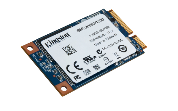 Kingston SSDNow mS200 / mSATA / 120 GB / R 550 MB/s / W 520 MB/s - SSD- levy