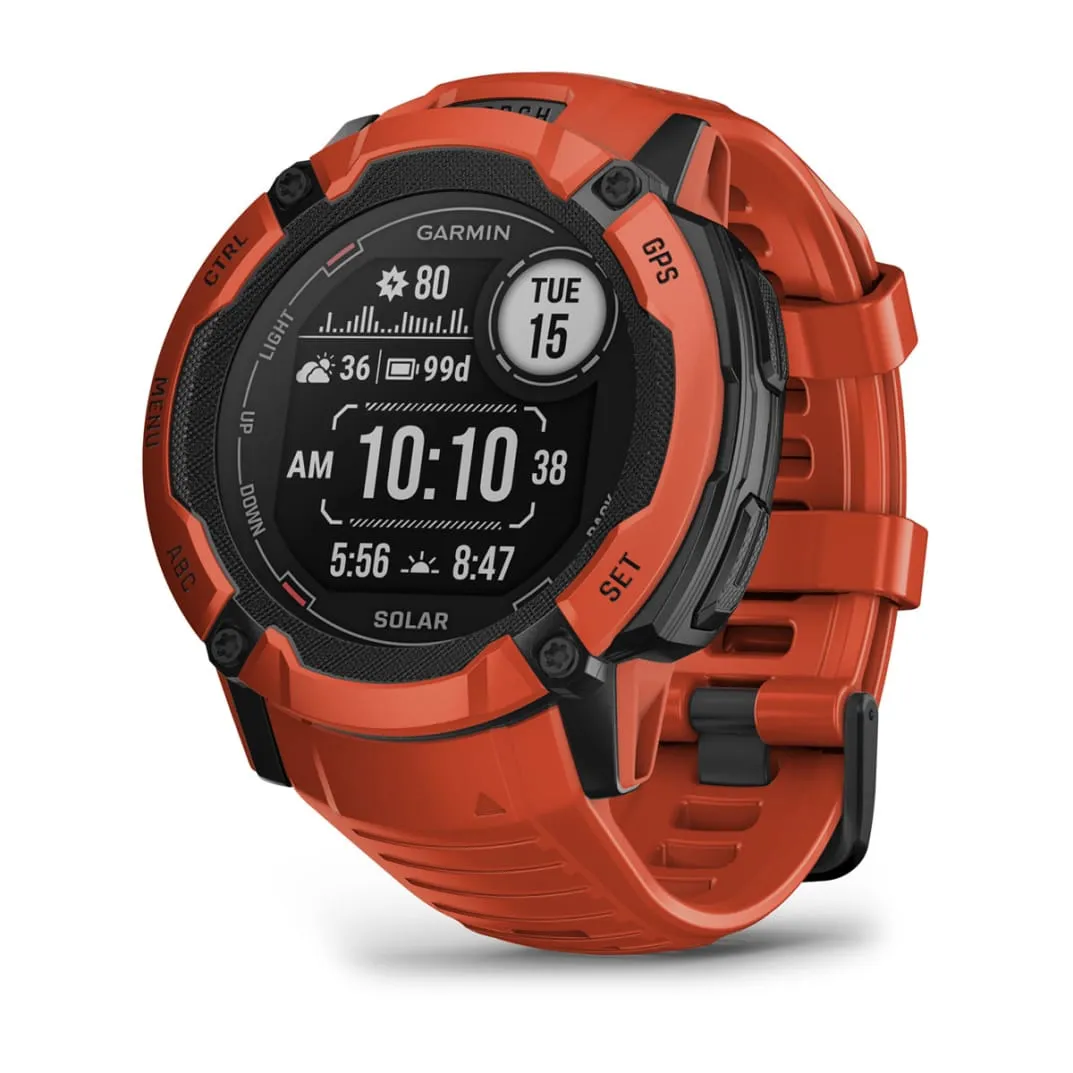 Garmin Instinct 2X Solar -GPS -  smart watch, solar red